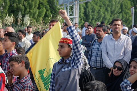 تجمع مردم بوشهر در حمایت غزه