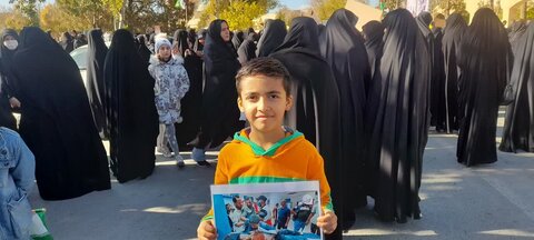 تجمع کادر و اساتید و طلاب مدرسه علمیه هاجر خمین در دفاع از مردم مظلوم فلسطین و غزه