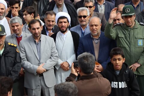 تصاویر/ تجمع مردم تکاب در محکومیت جنایت‌ رژیم صهیونیستی