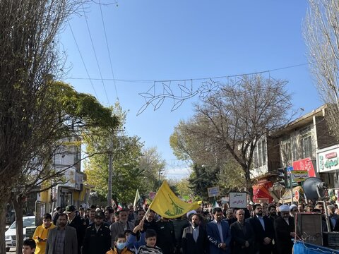 اجتماع مردم شهرستان نمین در حمایت از ملت فلسطین