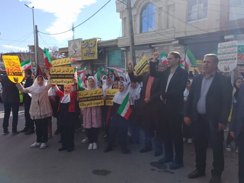 تصاویر/ تجمع و راهپیمایی مردم شهرستان چالدران در حمایت از مردم و کودکان غزه