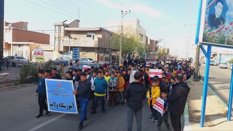 تصاویر/ راهپیمایی مردم شهر  کشاورز در حمایت از مردم مظلوم غزه و کودکان مظلوم فلسطین