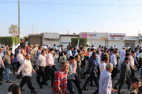 تصاویر / راهپیمائی در حمایت از کودکان غزه  بندرخمیر