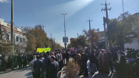 تصاویر/ راهپیمایی مردم شهرستان‌های سقز و قروه در محکومیت جنایات صهیونیست ها