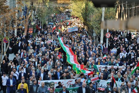 راهپیمایی حمایت از مردم غزه در البرز