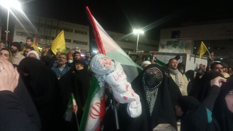 تصاویر اجتماع بزرگ حمایت از فلسطین و غزه در مشهد