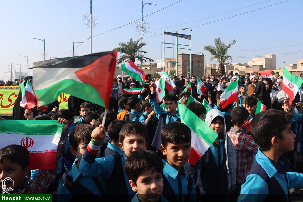 تجمع و راهپیمایی سراسری حمایت از کودکان مظلوم غزه در اهواز