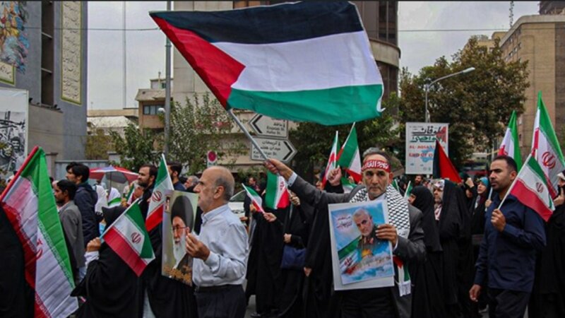فلسطین کی حمایت میں پورے ایران میں مظاہرے، غزہ میں جاری نسل کشی کی شدید مذمت