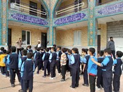 تصاویر/ آموزش احکام برای دانش آموزان توسط طلاب مدرسه علمیه حاجی آباد