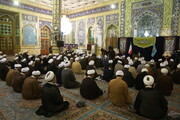 تصاویر/ نشست نمایندگان طلاب و فضلای حوزه با تولیت مسجد مقدس جمکران