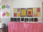 برپایی نمایشگاه کتاب در مدرسه محدثه بروجرد