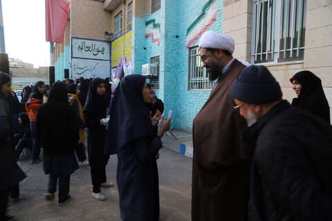 تصاویر / بازدید نماینده ولی فقیه در استان همدان از مدرسه امین همدان