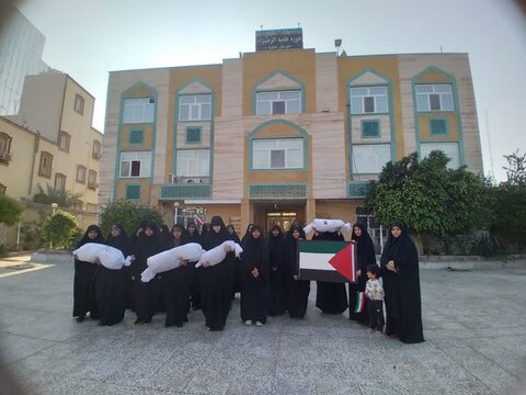 تجمع طلاب مدرسه علمیه خواهران عسلویه