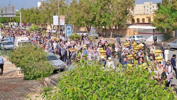 تصاویر/ راهپیمایی «آغازی بر پایان رژیم صهیونیستی» در بوشهر