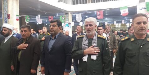 اجماع بزرگ بسیجیان شهر دهدشت در مصلی امام خمینی