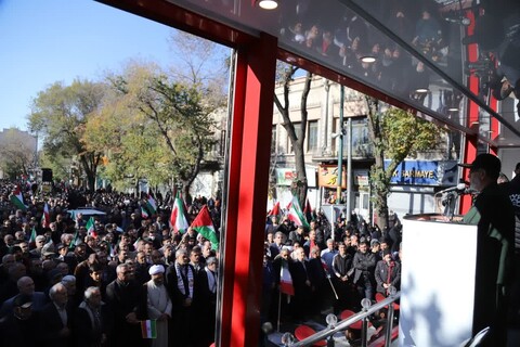 تصاویر/ قیام پرشور تبریز در «جمعه خشم» در حمایت از فلسطین
