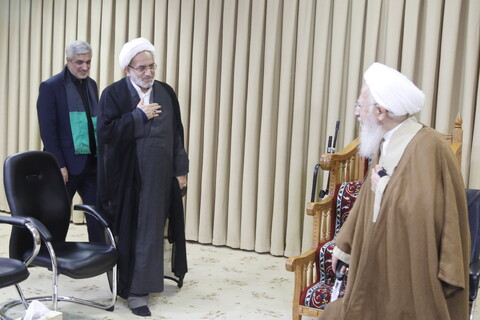 تصاویر / دیدار رییس دانشگاه علوم پزشکی ایران با آیت الله العظمی جوادی آملی