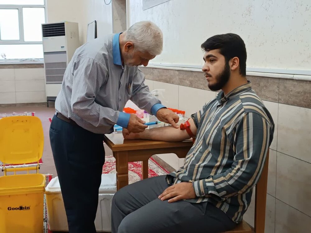 اجرای طرح سنجش سلامت ویژه داوطلبین جدیدالورود حوزه علمیه خوزستان + عکس