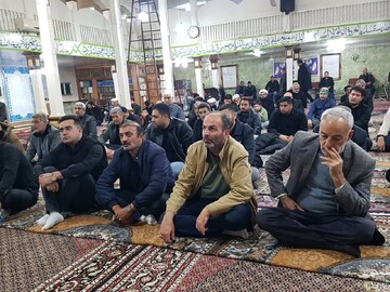 تصاویر/  مراسم عزاداری شام غریبان حضرت فاطمه زهرا سلام الله علیها در مسجد جامع ماکو