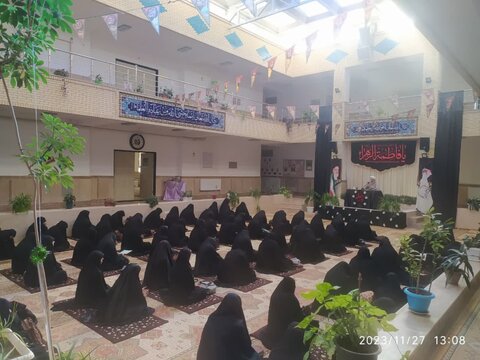 تصاویر/ مراسم عزاداری حضرت زهرا (س) در مدرسه علمیه ریحانة الرسول ارومیه