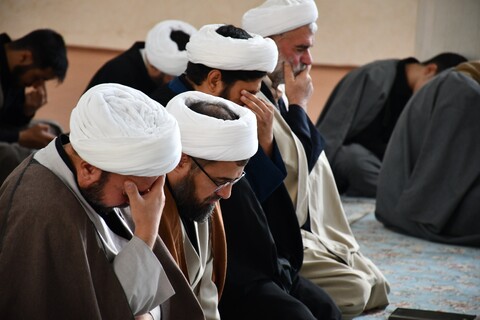 تصاویر/مراسم شهادت حضرت زهرا مدرسه علمیه جامعه المنتظر نجف آباد
