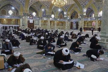 تصاویر/ مرحله استانی مسابقات علمی طلاب سطوح عالی حوزه علمیه قم