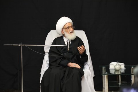 سید محمد الحیدری رئیس توجیه العقائدی حشدالشعبی در دیدار با مراجع و علما در قم