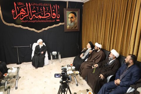 سید محمد الحیدری رئیس توجیه العقائدی حشدالشعبی در دیدار با مراجع و علما در قم