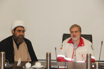 تصاویر / دیدار مدیرکل دفتر توسعه خانههای هلال احمر کشور با مدیر حوزه علمیه استان قزوین