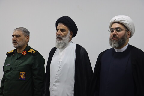 حجت الاسلام والمسلمین کمال‌الدین خداداده رئیس ستاد کانون های فرهنگی هنری مساجد کشور ، حجت الاسلام والمسلمین موسوی فرد، نماینده ولی فقیه در خوزستان، سردار شاهوارپور، فرمانده سپاه حضرت ولیعصر(عج) خوزستان