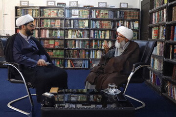 تصاویر/ گپ‌وگفت صمیمی خبرگزاری حوزه با آیت‌الله سیفی مازندرانی