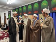 تصاویر/ آیین تکریم و معارفه سرپرست جدید حوزه علمیه  شهرستان مرند