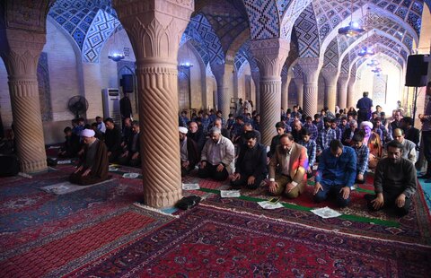 تصاویر| محفل انس با قرآن در مسجد نصیر الملک