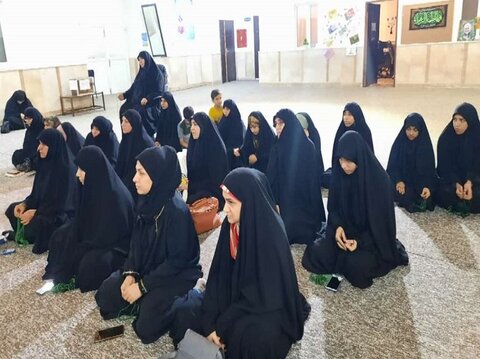 برگزاری جلسه هفتگی دعای توسل در مدرسه علمیه خواهران برازجان