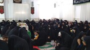 تصاویر/ استقبال از شهید گمنام در مدرسه علمیه خواهران خورموج
