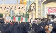 تصاویر / حضور طلاب مدرسه علمیه خواهران کوثر زرندیه در مراسم تشییع شهدای گمنام
