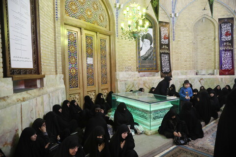 تصاویر / مراسم عزاداری شهادت حضرت فاطمه زهرا (س) در مسجد اعظم قم