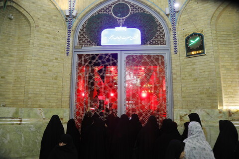 تصاویر / مراسم عزاداری شهادت حضرت فاطمه زهرا (س) در مسجد اعظم قم