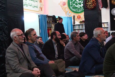 تصاویر/ مراسم عزاداری ایام فاطمیه در مسجد بقیة الله ارومیه