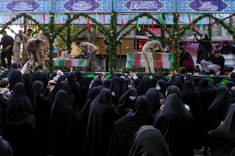 تصاویر/ استقبال مردم قزوین از هشت شهید گمنام دفاع مقدس