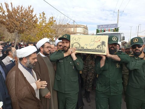 تصاویر/ استقبال مردم شهر اقبالیه از هشت شهید گمنام دفاع مقدس