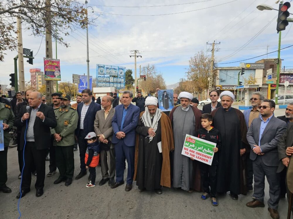 اعلام انزجار همدانیها از جنایات رژیم صهیونیستی