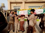 تصاویر/ استقبال مردم آبپخش از شهید خوشنام