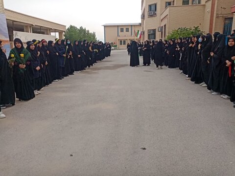 استقبال مردم آبپخش از شهید خوشنام