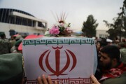 تصاویر/ مراسم استقبال از شهدای گمنام در فرودگاه شهید مدنی تبریز