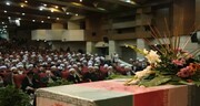 فیلم | استقبال از دو شهید گمنام در اجلاسیه ۱۴۴ شهید روحانی استان آذربایجان شرقی