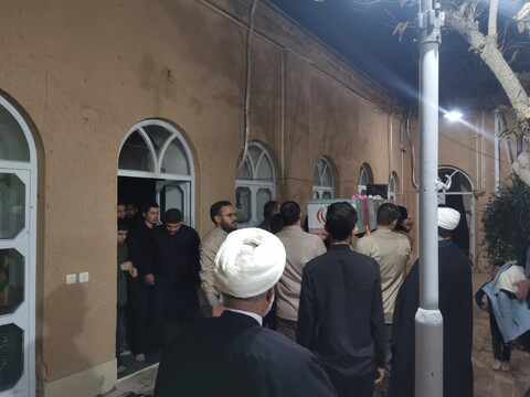 مراسم وداع با پیکر شهید گمنام در مرکز تخصصی شهید صدوقی (ره) حوزه علمیه استان یزد