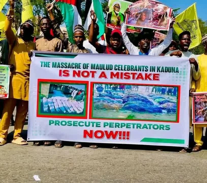 راهپیمایی  مردم نیجریه در حمایت از مظلومان فلسطین + تصاویر