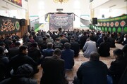 تصاویر/ مراسم عزاداری و سینه زنی دهه دوم ایام فاطمیه(س)  در دانشگاه آزاد اسلامی ارومیه