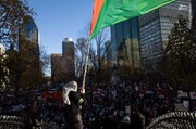 کینیڈا میں فلسطین کی حمایت کرنے کرنے والوں پر پولیس کا حملہ